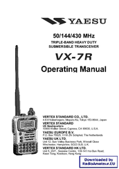 Yaesu Vx 7r Manuals Manualslib