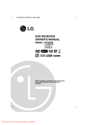 LG HT462DZ-D0 Owner's Manual