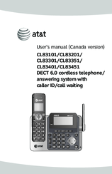AT&T CL83401 User Manual