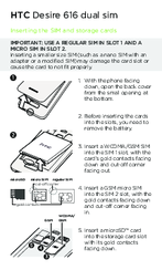 HTC Desire 616 dual sim Quick Manual