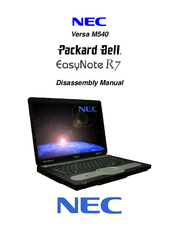 NEC Versa M540/PB EasYnote R7 Disassembly Manual