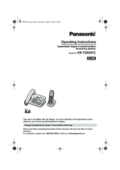Panasonic KX-TG9391C Operating Instructions Manual