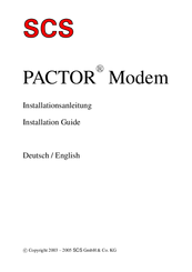 SCS Pactor Installation Manual
