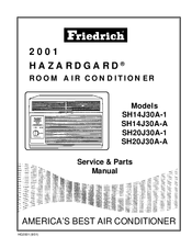 Friedrich 2001 Hazardgard SH14J30A-A Service Manual