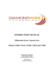 Diamond Wire Technology CS810 Instruction Manual