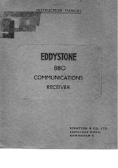 Eddystone 880 Instruction Manual