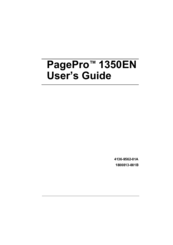 Konica Minolta PagePro 1350EN User Manual