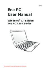 Eee PC 1201 Series User Manual