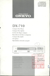 Onkyo DX-710 Instruction Manual
