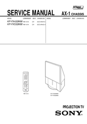 Sony KP-FX532M90 Service Manual