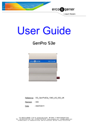 Erco & Gener GenPro 53e User Manual