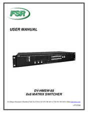 FSR DV-HMSW-88 User Manual