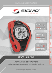 Sigma RC 1209 User Manual