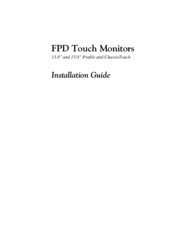 MicroTouch Profile FPD Installation Manual