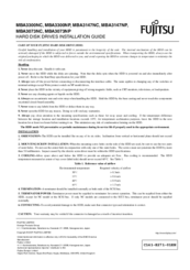 Fujitsu MBA3147NP Installation Manual