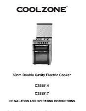 Coolzone CZ55514 Installation And Operating Instructions Manual