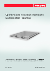 Miele TepanYaki CS 1327 Operating And Installation Instructions
