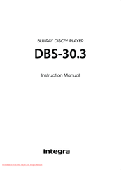 Integra DBS-30.3 Instruction Manual