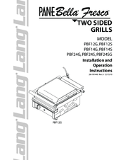 Lang PaneBella Fresco PBF24S Installation And Operation Instructions Manual