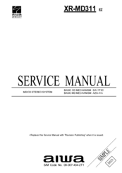 Aiwa XR-MD311 Service Manual