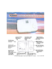 Totaline Thermostat Homeowner's Manual