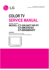 LG :CT-29H36ET Service Manual