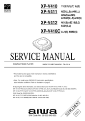 Aiwa XP-V416C Service Manual