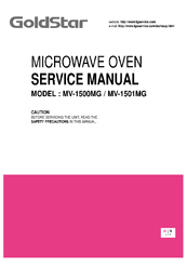 Goldstar MV-1500MG Service Manual