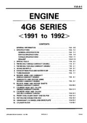 Mitsubishi 4G64 Workshop Manual