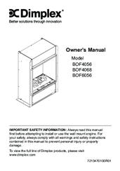 Dimplex BOF4068 Owner's Manual