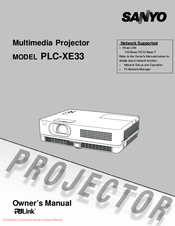 Sanyo PLC-XE33 Owner's Manual