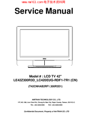 Amtran LE42Z300R3D_LC420EUG-RDF1-7R1 (CN) Service Manual