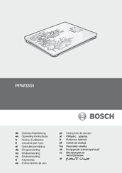 Bosch PPW3301 Operating Instructions Manual