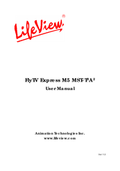 LifeView FlyTV Express M5 MST-T2A2 User Manual