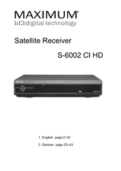 Maximum S-6002 CI HD User Manual