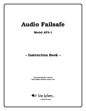 Sine Systems AFS-1 Instruction Book