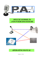 PA Matthews Audio INTERCOM SYSTEMS Operating Manual