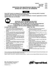 Ingersoll–rand 99V60P109 Manuals 