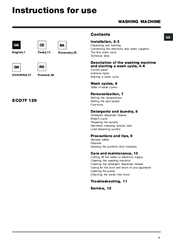 Hotpoint Ariston ECO7F 129 Instructions For Use Manual