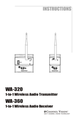 Channel Vision WA-320 Instructions Manual