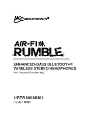 Meelectronics Air-fi rumble AF80 User Manual