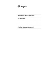 Seagate Barracuda ST136475FC Product Manual