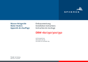 Spheros DBW 300 Installation Instructions Manual