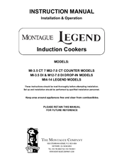 MONTAGUE MI2-7.0 CT COUNTER Series Instruction Manual