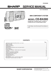 Sharp CD-BA300 Service Manual