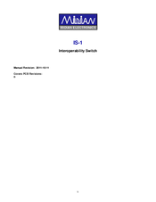 Midian IS-1 User Manual