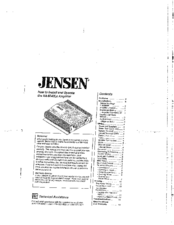 Jensen XA 6040Lx Installation Manual