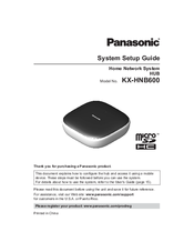 Panasonic KX-HNB600 Setup Manual