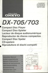 Onkyo DX-705 Instrution Manual