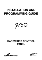 Cooper Security 9750 Installation And Programming Manual